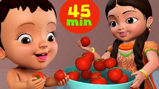 Aaha Tamatar Bada Mazedar and More  Hindi Rhymes for Children Collection  Infobells [upl. by Emmalee]