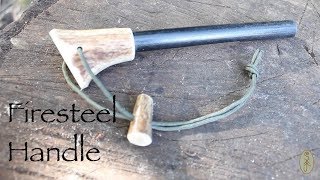 Antler Ferro Rod Handle Fitting a New Handle to a Firesteel [upl. by Ronacin]