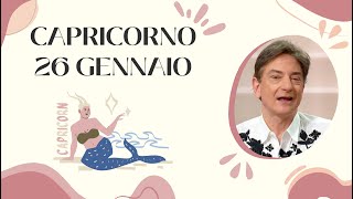 Giovedì 26 Gennaio  Oroscopo Paolo Fox  Capricorno  Segno fortunato Chi è il fortunello Voi [upl. by Lucita]