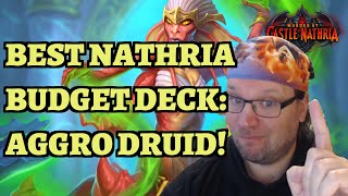 The BEST BUDGET DECK in Castle Nathria  Aggro Druid Guide  Hearthstone [upl. by Anotyad]