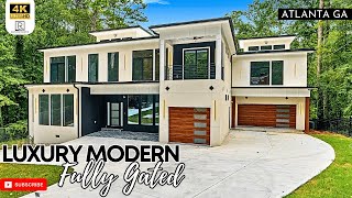 Indulge in this NEW Modern Luxury MASTERPIECE  Gated amp NO HOA  Atlanta Homes For Sale [upl. by Catharina]