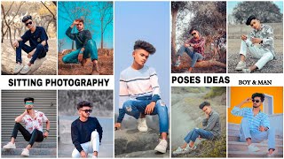 sitting pose photography ideas for man amp boys [upl. by Alit]