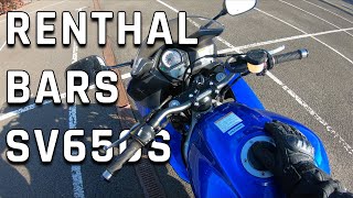 SV650S Renthal Handlebar Conversion [upl. by Soulier]