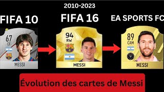 Messi carte fifa evolution 20102023 [upl. by Elynad]