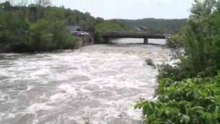 Raw Video Winooski River In Montpelier [upl. by Leakim705]