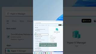 How to make a Virtual Machine in Windows 11 shorts [upl. by Anaihr]