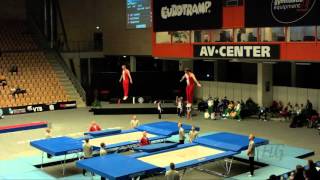 Canada 1 CAN  2015 Trampoline Worlds  Qualification Synchro Routine 2 [upl. by Leann723]