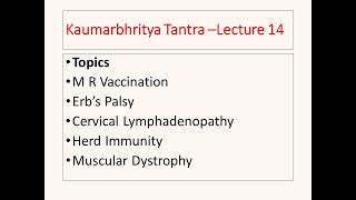 M R Vaccination l Erb’s Palsy l Cervical Lymphadeopathy l Muscular Dystrophy l paediatrics [upl. by Tessa42]