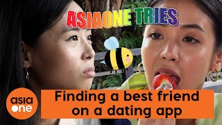 AsiaOne Tries Using a dating app to find Amanda Chaang a BFF [upl. by Lenra]