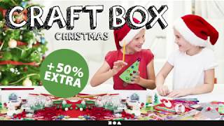 Christmas craft box  unboxing [upl. by Iaoh588]