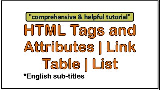 HTML Tutorial For BeginnersHtml Tags With ExamplesHTML Tags And AttributesHtml TagsHTML Entities [upl. by Atat]