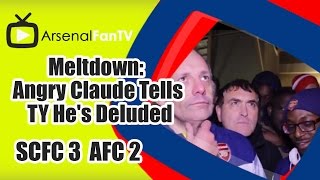 Meltdown Angry Claude Tells TY Hes Deluded  Stoke City 3 Arsenal 2 [upl. by Orson]