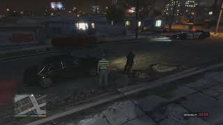 GTA V Vagos Kills Aztecas and cops shoot out [upl. by Tudor]