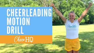 Cheerleading Motion Drill  Cheer HQ [upl. by Notsle119]