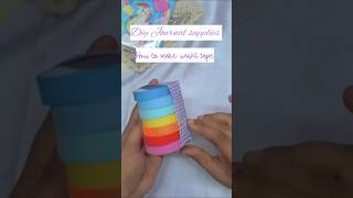 DIY Journal supplies 😱  How to make Washi Tape  diy journaling journalism washitape homemade [upl. by Rois]