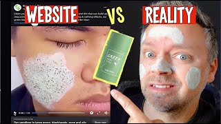 Testing the CRAZY Green Tea Mask from a Facebook Ad  Does it Work [upl. by Leibman]