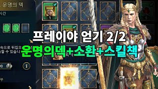 프레이야 얻기 22 운명의 카드  소환  스킬책 주기  레이드 그림자의 전설 Raid Shadow Legends [upl. by Joacimah]