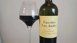 0544  Vinho Cuvelier Los Andes Grand Malbec 2017 vinho vino wine [upl. by Bushore]