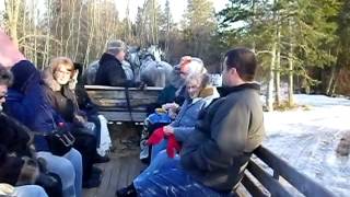 SleighRides at the Okland Farm amp Lodge in New Maryland [upl. by Ilera]