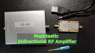 Meshtastic US915 MHz and EU868 MHz Bidirectional RF Amplifier AB89 Overview by Technology Master [upl. by Taddeo734]