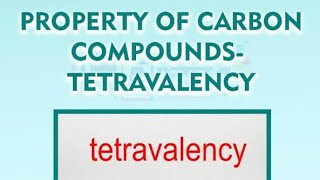 Tetravalency of CarbonCarbon and its compounds Chemistry For All [upl. by Jeaz302]