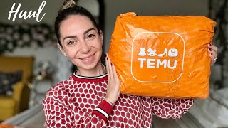 Haul TEMU  TRY ON  Cod de reducere [upl. by Kynan]