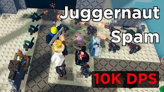 DESTROYING EXPERT BOSS w JUGGERNAUT SPAM  Roblox TDX [upl. by Samuel]