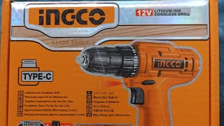 ingco 12v cordless drill typeC [upl. by Ecnahoy]