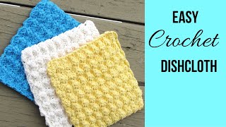 Beginner Crochet Dishcloth Easy [upl. by Eelinej]