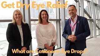 Relief from Dry Eyes with Cationorm Eye Drops Interview Video [upl. by Constance794]