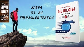 LİMİT YAYINLARI  LİMİT KRONOMETRE DİL BİLGİSİ SB  FİİLİMSİ TEST 04 [upl. by Cavil]