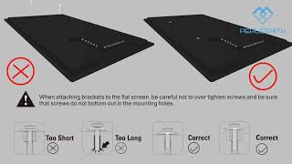 PERLESMITH PSMTK1 LowProfile TV Wall Mount Bracket Fits Most 23quot60quot TVs [upl. by Sekoorb917]