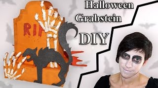 Grabstein aus Papier  Bastelanleitung Halloween [upl. by Thorvald762]