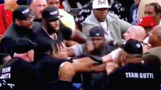 Mayweather Jr vs Gotti John Gotti III go wild amp attack Floyd Mayweather [upl. by Pratte]