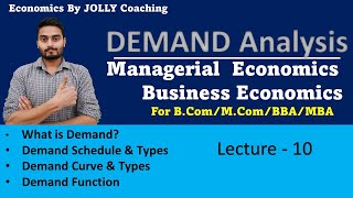 Demand Analysis  Managerial Economics  Theory of Demand  Demand Analysis in Economics BA BCom [upl. by Bevvy]