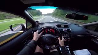 2016 WRX STI POV Driving Stage 2 with a BURBLE TUNE [upl. by Sato]