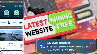 NEW USDT MININE SITE  USD Mining  Usdt Mining site today  New Earning Platform 2024 [upl. by Edny]