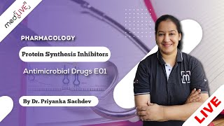 Antimicrobial Drugs E01Mastery  Protein Synthesis Inhibitors Pharmacology by Priyanka Sachdev [upl. by Garek]