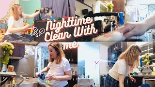 Nighttime Clean with me Minimal cleaningOrganize  Declutter Kids Playroom and toys with me [upl. by Gnanmas]