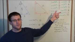 Evaluating Sine Cosine and Tangent at 30 45 and 60 Degrees mini lesson  Algebra 2Trigonometry [upl. by Zobias]