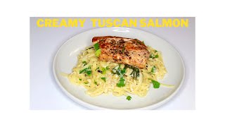 BEST Creamy Tuscan Salmon  Foodforthought Recipe [upl. by Odnomyar216]