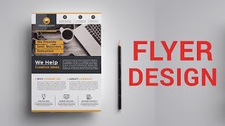 How to Design Corporate Flyer In Photoshop  Bangla Tutorial [upl. by Nalliuq]