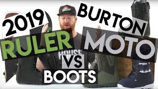 2019 Burton Moto vs Ruler Snowboard Boots Review [upl. by Azrim169]