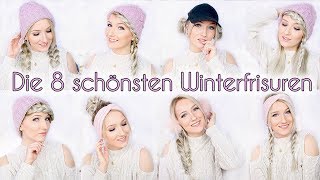 Die 8 SCHÖNSTEN WINTERFRISUREN MIT MÜTZE STIRNBAND amp Co  TheBeauty2go [upl. by Adav]