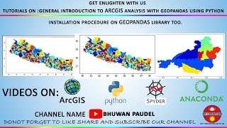 General Introduction To GIS Analysis With Geopandas Using Python  Install Geopandas  Python [upl. by Hemphill]