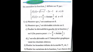 dérivation et étude des fonctions 2 bac SM Ex 57 page 155 Almoufid [upl. by Trubow]