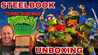 Teenage Mutant Ninja Turtles Mutant Mayhem 4K Ultra HD Steelbook Unboxing [upl. by Leary538]