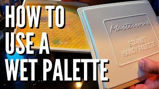 How To Use A Wet Palette  Easy Wet Palette Setup For Acrylic Paints amp Miniatures [upl. by Enimzaj125]