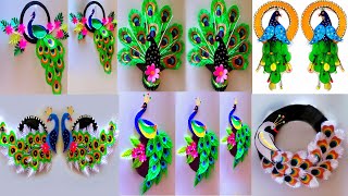 6 beautiful wall hanging peacock craft  peacock craft  wall hanging craft [upl. by Bunch432]