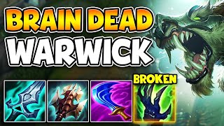 THIS WARWICK BUILD REQUIRES 0 SKILL AND BEATS ANY TOP LANER THIS IS BROKEN [upl. by Guild896]